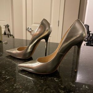 Silver Designer Jimmy Choo Pumps
